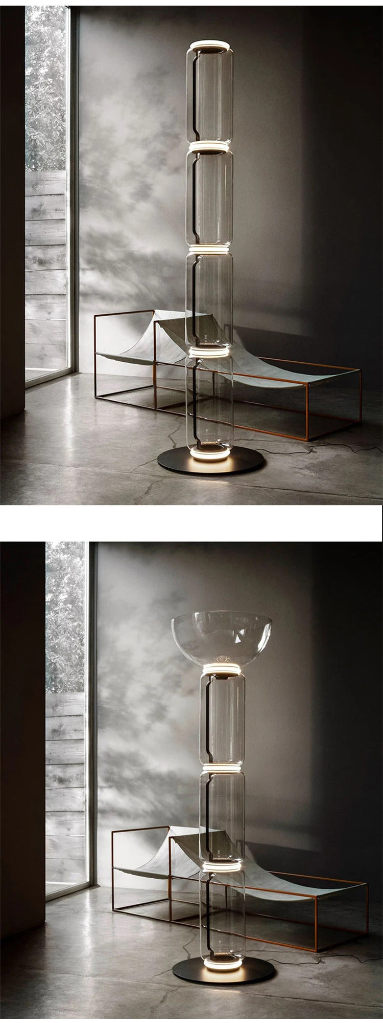 Flos Noctambule Floor Lamp Living Room Study Bedroom Vertical Lamps