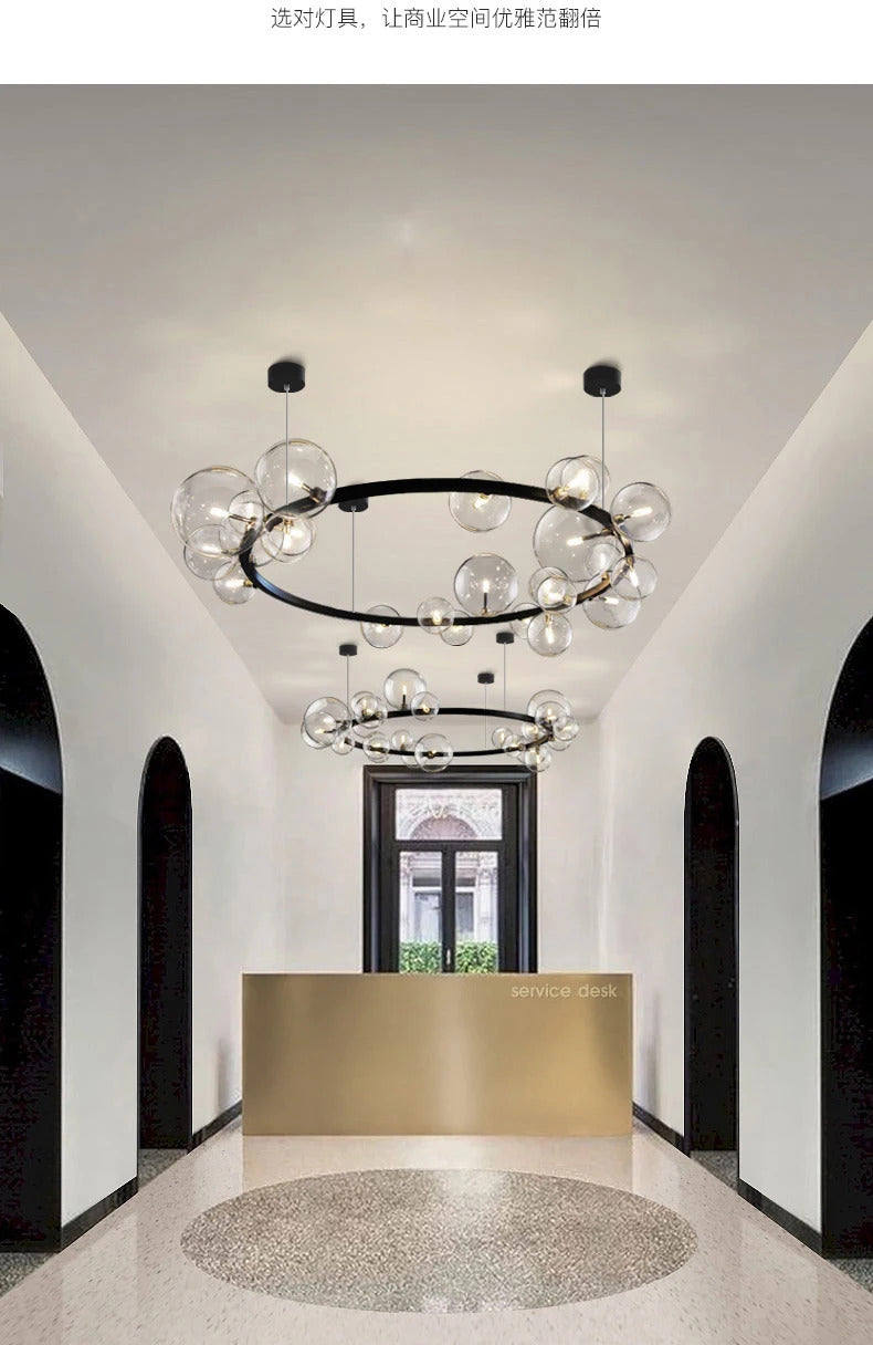 Molecule chandelier LED Modern Minimalist lustre nordic chandelier