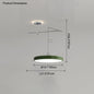 Dining table light modern chandelier Round Reading Desk Light