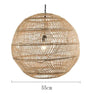 Natural Rattan wicker hanging lamp Chinese Style suspension