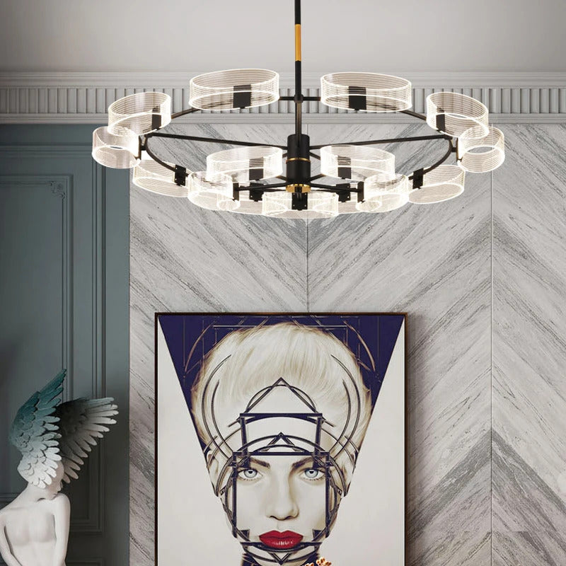 Acrylic LED Chandeliers modern retro lamp hanging