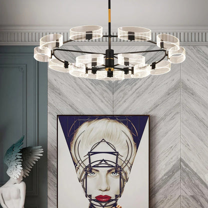 Acrylic LED Chandeliers modern retro lamp hanging