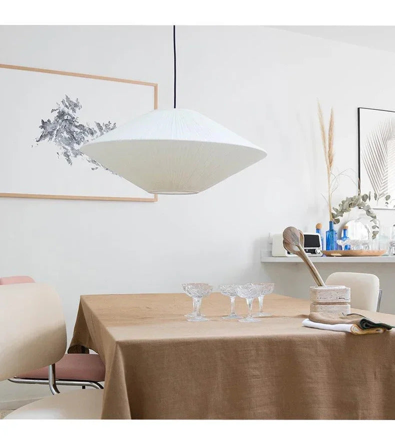 Brera Pendant Lamp Japanese Fabric Pendant Lamp Creative Dining Room B&B Ceiling Chandelier