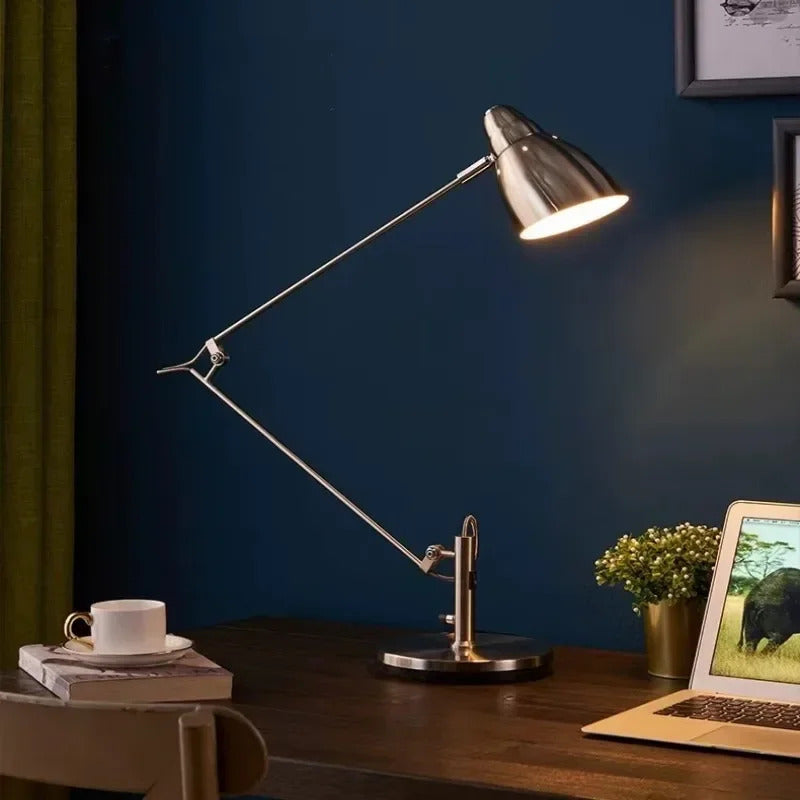 Swing Long Arm Table Lamp Flexible Adjustable Aluminum Desk Light with E27 Bulb led floor lamp
