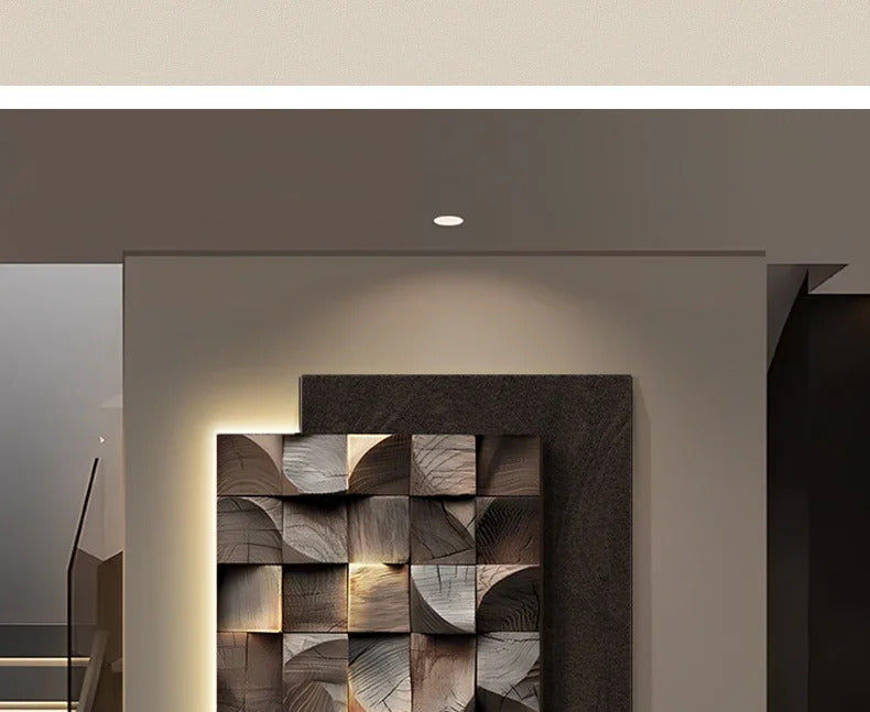 Italy Designer Geometric Wall Lamp Square Mounted Background Hallway Sconce lighting