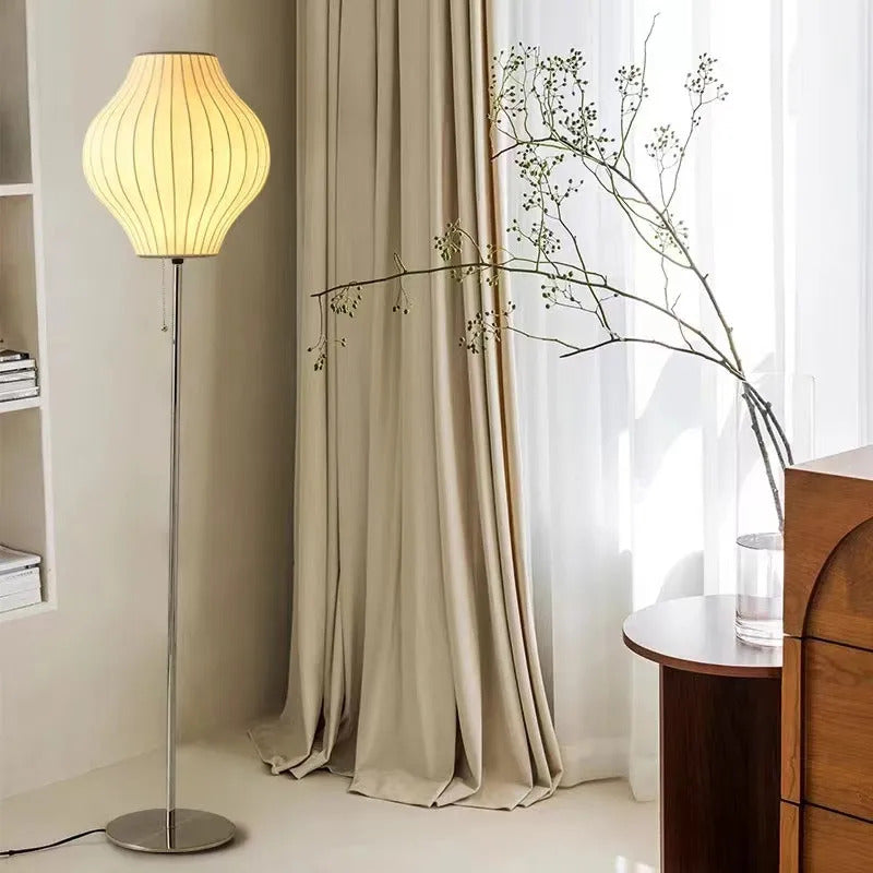 Nelson bubble table lamp wabi sabi white Silk floor light Danish designer Living Room Sofa Side Bedroom Bedside Led Standing Lam