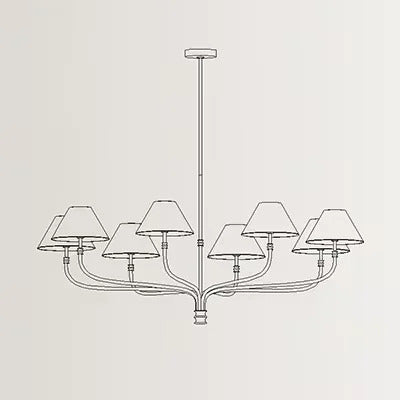 Mid century chandelier Bedroom dining room lighting