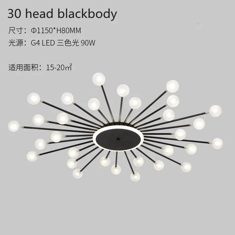 Modern glass ceiling light Living room kitchen light fixtures