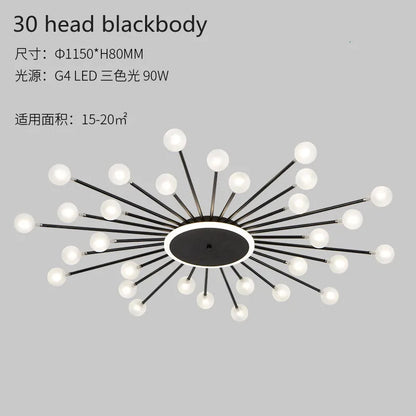 Modern glass ceiling light Living room kitchen light fixtures