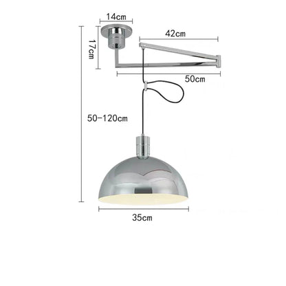 Bauhaus Telescoping Pendant Light Nordic Rocker Arm Movable swing hanging Lamps