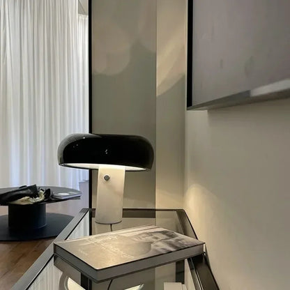 Italian luxury designer mushroom marble LED desk lamp for interior decoration
