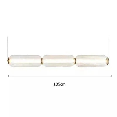 Nordic Glass Chandelier Hotel Living Room Chandelier High-grade Restaurant Staircase Combination Home decor Long Pendant Lights