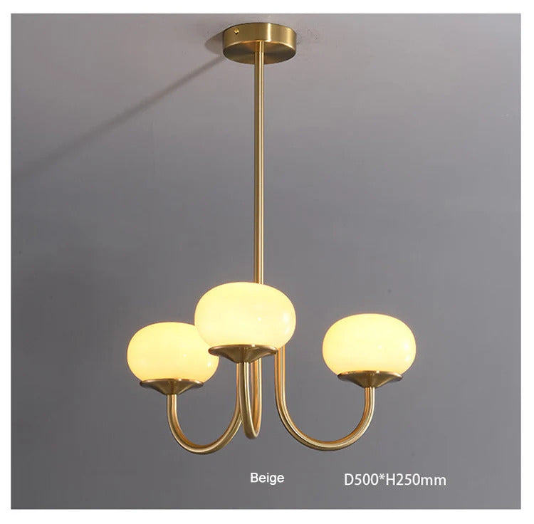 Nordic Simple Bedroom Lamp Designer Art Warm Romantic Children's Room Pink Medieval Bauhaus Chandelier