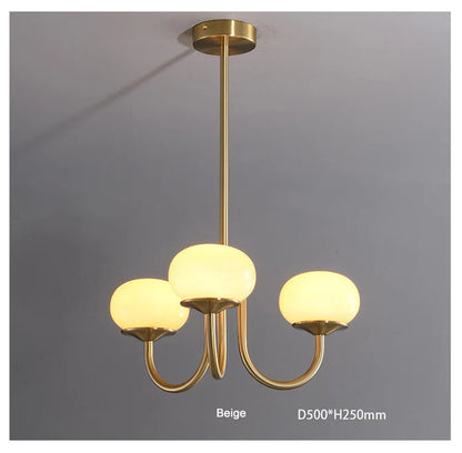 Nordic Simple Bedroom Lamp Designer Art Warm Romantic Children's Room Pink Medieval Bauhaus Chandelier