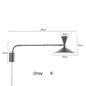 Modern Minimalist Wall Light LED Marseille Italian Designer Swing Arm Adjustable Wall lamp