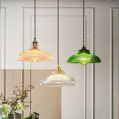 Retro Glass Pendant Light Nordic Home Decoration Lighting