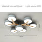 Modern Ceiling Lamp Bedroom Minimalist Wood Home Decor Lighting Fixtures