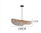 Wabi Sabi Rattan Chandelier Retro LED Weaving Pendant Lamp