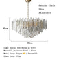 Modern Melting Ice Whiskey chandelier Italy Designer Luxury crystals Amber pendant lamps