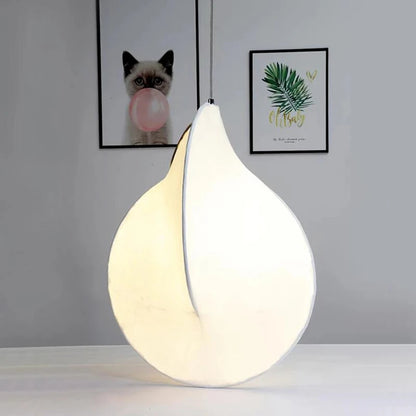 Japanese Silk Chandelier LED Wabi Sabi Pendant Lamp Living Room LED Cocoon Lamp