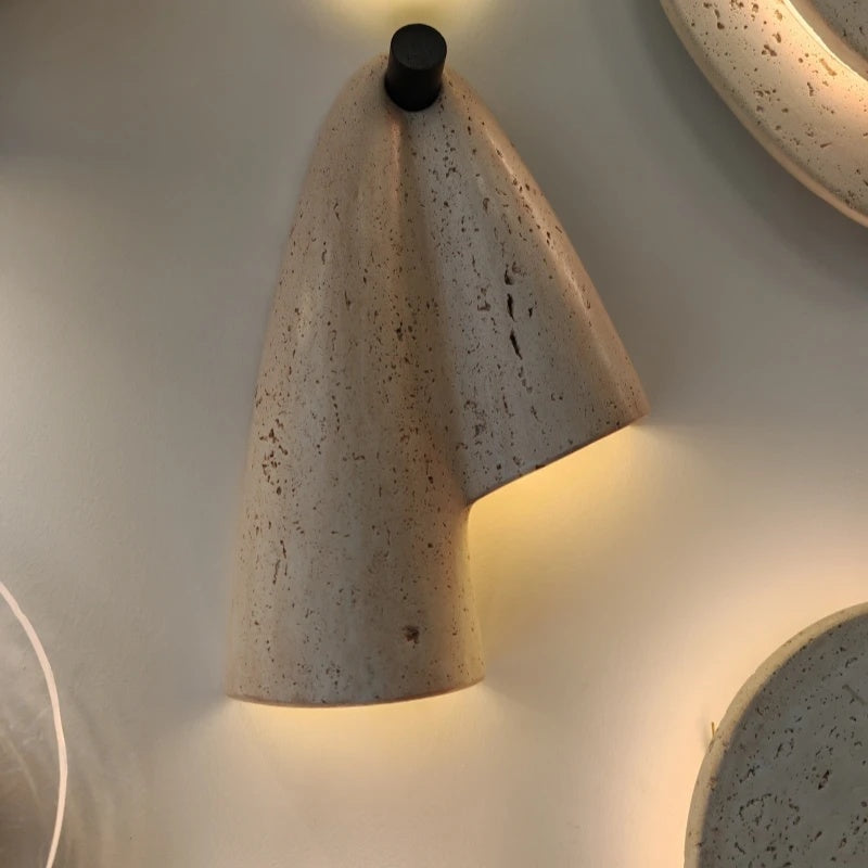 Velo Draped Stone Sconce