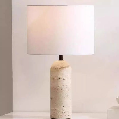 Simple modern cave stone table lamp, retro living room, hotel lobby display lighting fixtures