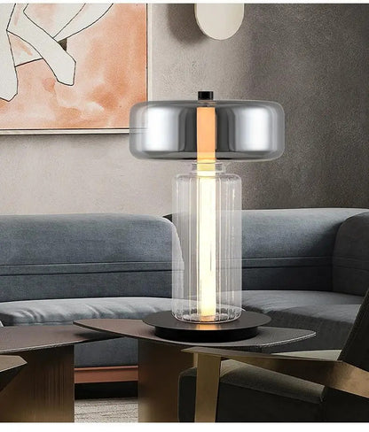 Living room designer desk lamp Nordic minimalist personality creative glass internet celebrity art bedside bedroom desk lamp
