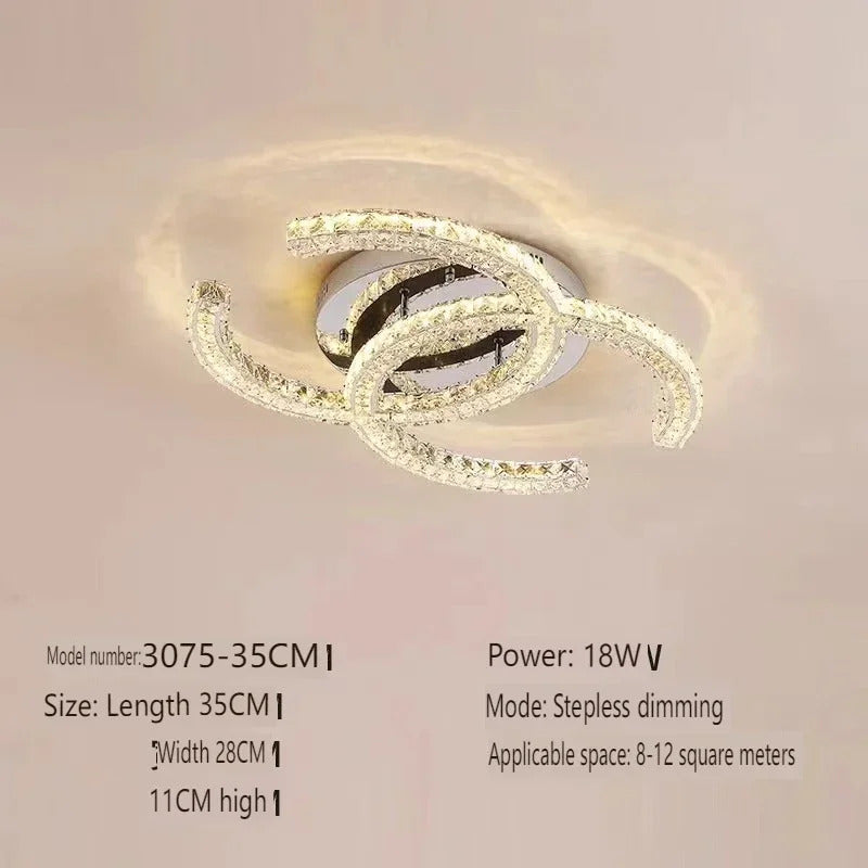 Modern Crystal Chandelier Simple Dining Room Chandelier Home Decoration hanging light fixtures