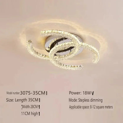 Modern Crystal Chandelier Simple Dining Room Chandelier Home Decoration hanging light fixtures