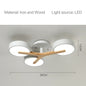 Modern Ceiling Lamp Bedroom Minimalist Wood Home Decor Lighting Fixtures