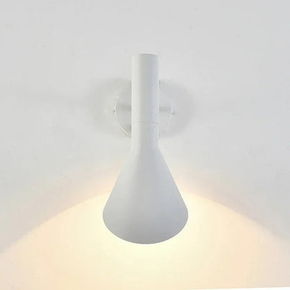 Nordic Minimalist Bedside Wall Lamp Black white Iron Sconce Industrial Retro wall light