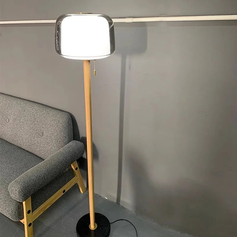 Modern Glass floor lamp Living Room Bedroom standing reading lamp