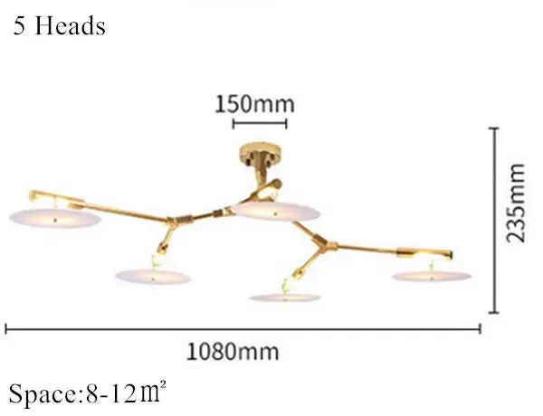 Modern tree branch chandelier luxury decoration Nordic replica lamp