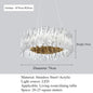 Accordéon Suspension pendant light LED pleated acrylic chandelier