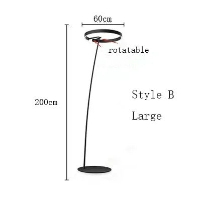 LED Designer Fishing Floor Lamp Room Luxury Designer Vertical Lamps