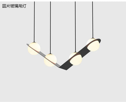 Laurent Collection Nordic glass ball pendant light art led geometric lamp