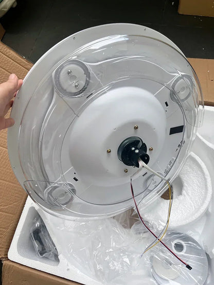 Ceiling Fan With Light Modern Remote Smart Invisible Ceiling Fan Bedroom Lamp