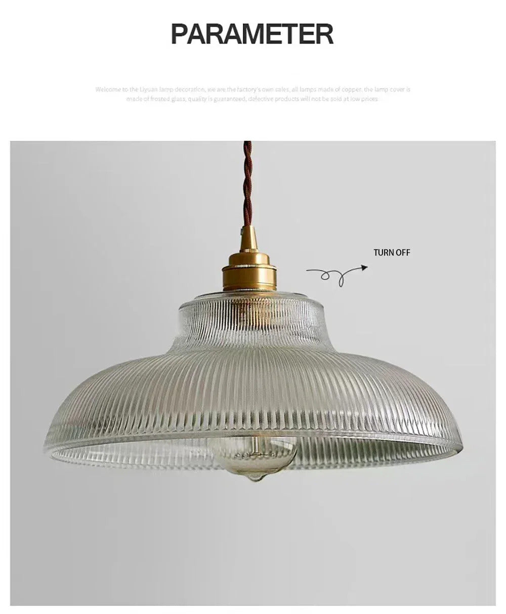 Retro Glass Pendant Light Nordic Home Decoration Lighting