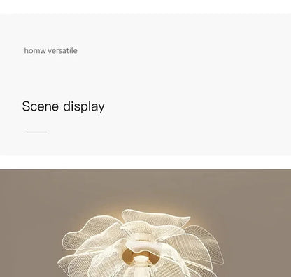 Flower Ceiling Light Bedroom Entrance Hallway Dining Room Lighting Fixture