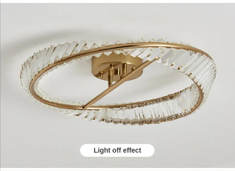 Luxury Crystal Ceiling Lamp Living Room Bedroom Lamp