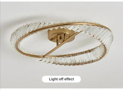 Luxury Crystal Ceiling Lamp Living Room Bedroom Lamp