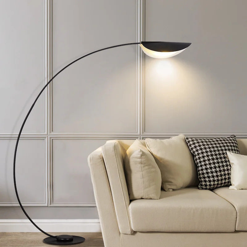 Modern Fishing floor Lamp Creative Black minimalist Living Room corner sofa standing light
