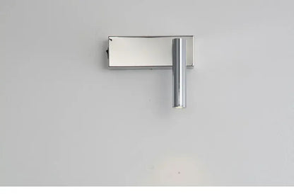 Modern Bauhaus silver small wall lamp Nordic simple bedroom bedside wall light