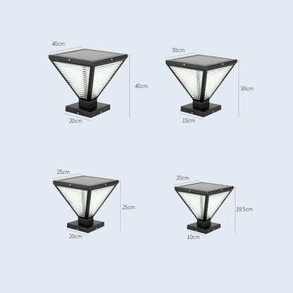 Outdoor Solar Tapered Pillar Lights Light Control Garden Light Sensor Outdoor Waterproof lamp