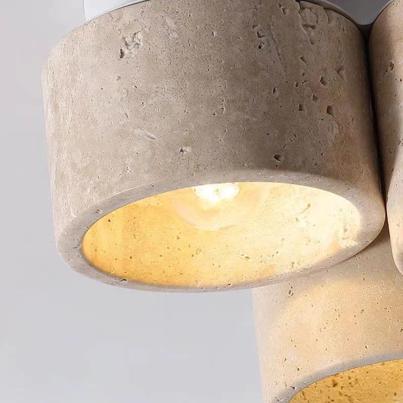 Trio Travertine Ceiling Light