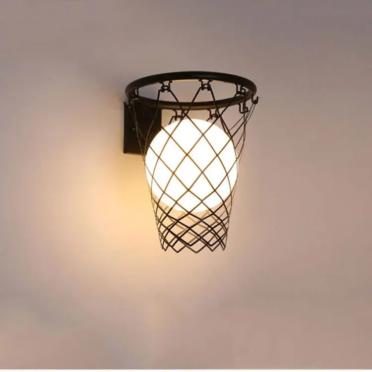 Basketball Wall Light Children boys Bedroom Wall Lamp Kids study Loft Sconce Light