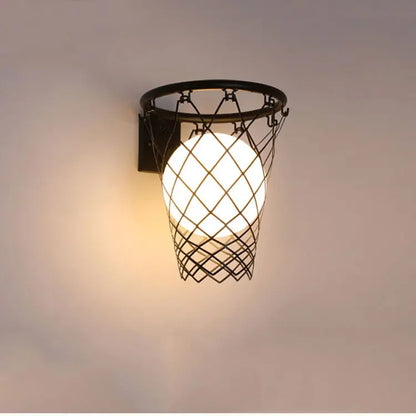 Basketball Wall Light Children boys Bedroom Wall Lamp Kids study Loft Sconce Light