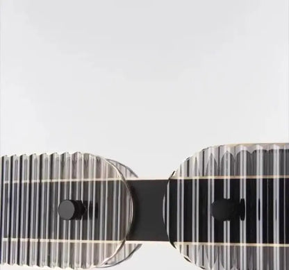 Modern black round chandelier Nordic simple glass lampshade ring LED pendant lights