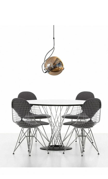 Nordic Glass Chandelier Danish Bauhaus Restaurant Bar LED Light