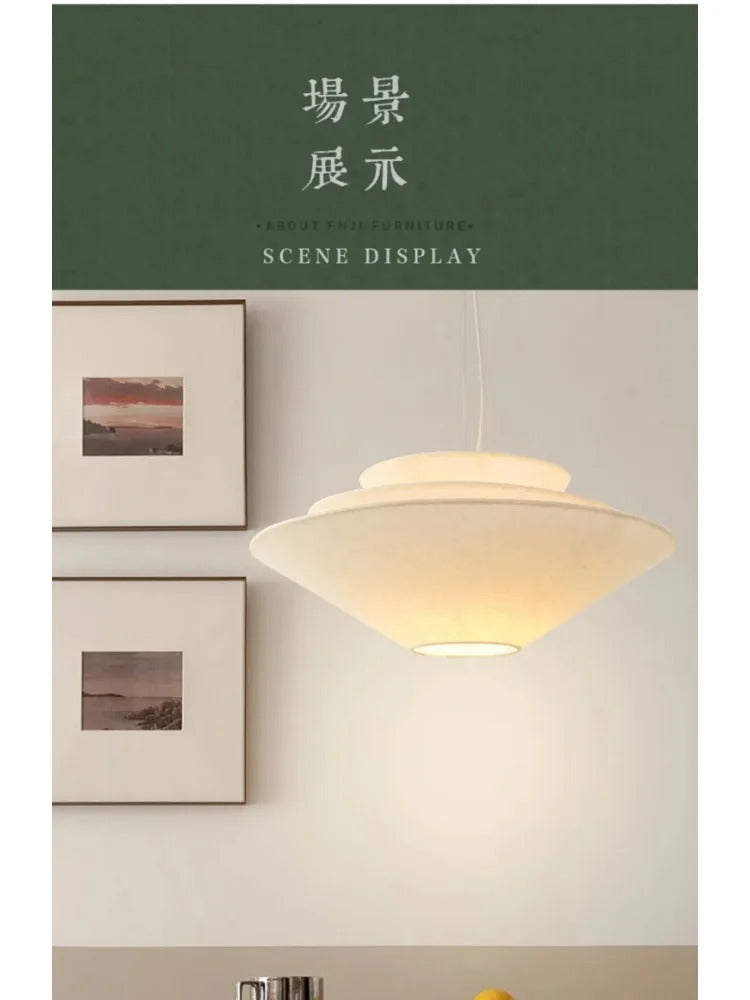 Gull Pendant Light Creative Umbrella Fabric Pendant Lamp